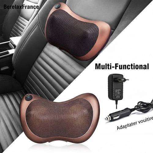 Châle de Massage Cervical Chauffant – Shiatsu 3D pour Cou, Épaules, Dos et Trapèzes