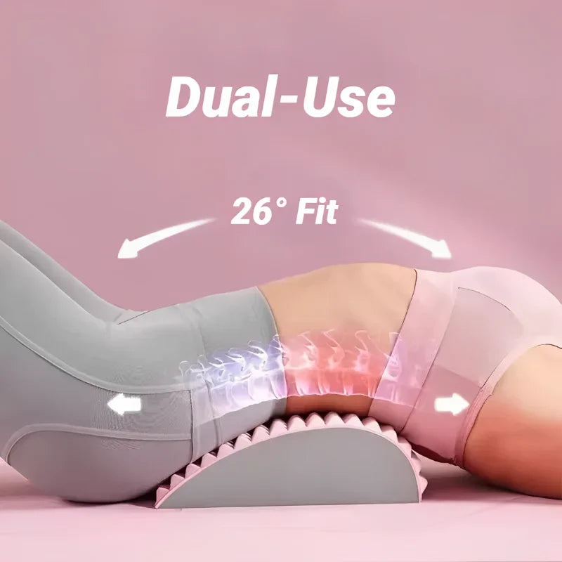 Oreiller d’Étirement Dorsal – Coussin de Soutien Cervical & Lombaire avec Massage pour Sciatique, Hernie Discale & Douleur du Dos