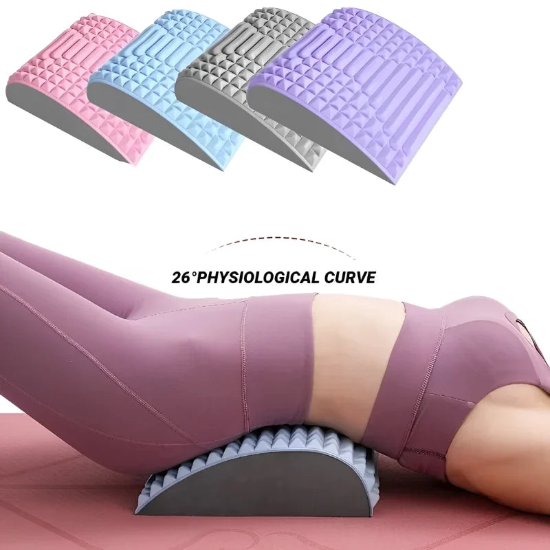 Oreiller d’Étirement Dorsal – Coussin de Soutien Cervical & Lombaire avec Massage pour Sciatique, Hernie Discale & Douleur du Dos