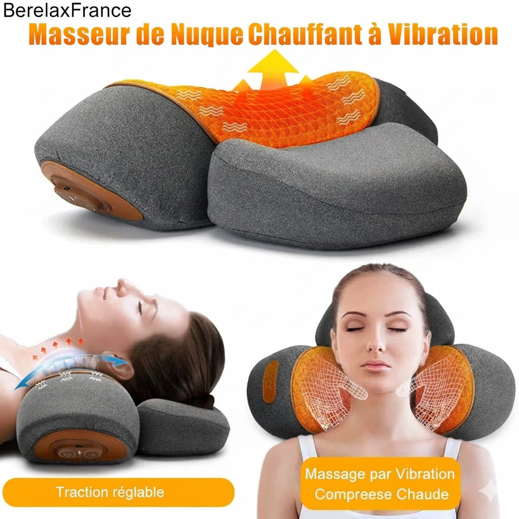 Oreiller de Cou Massant Électrique – In Fresh Plus | Soulagement Cervical & Détente
