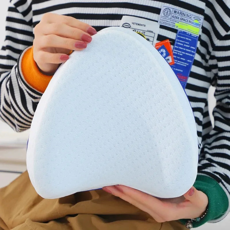 Oreiller de Jambe en Mousse à Mémoire – Coussin Orthopédique Anti-Sciatique pour Soulager le Dos, les Jambes et Améliorer la Circulation