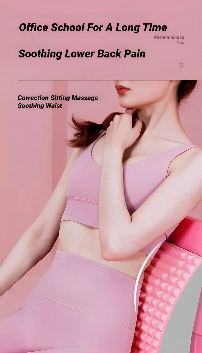 Oreiller d’Étirement Dorsal – Coussin de Soutien Cervical & Lombaire avec Massage pour Sciatique, Hernie Discale & Douleur du Dos
