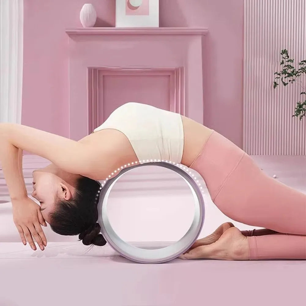 Roue de Massage Musculaire & Yoga – Rouleau Dos Multifonction Pilates | Étirements, Soulagement des Douleurs & Entraînement Maison