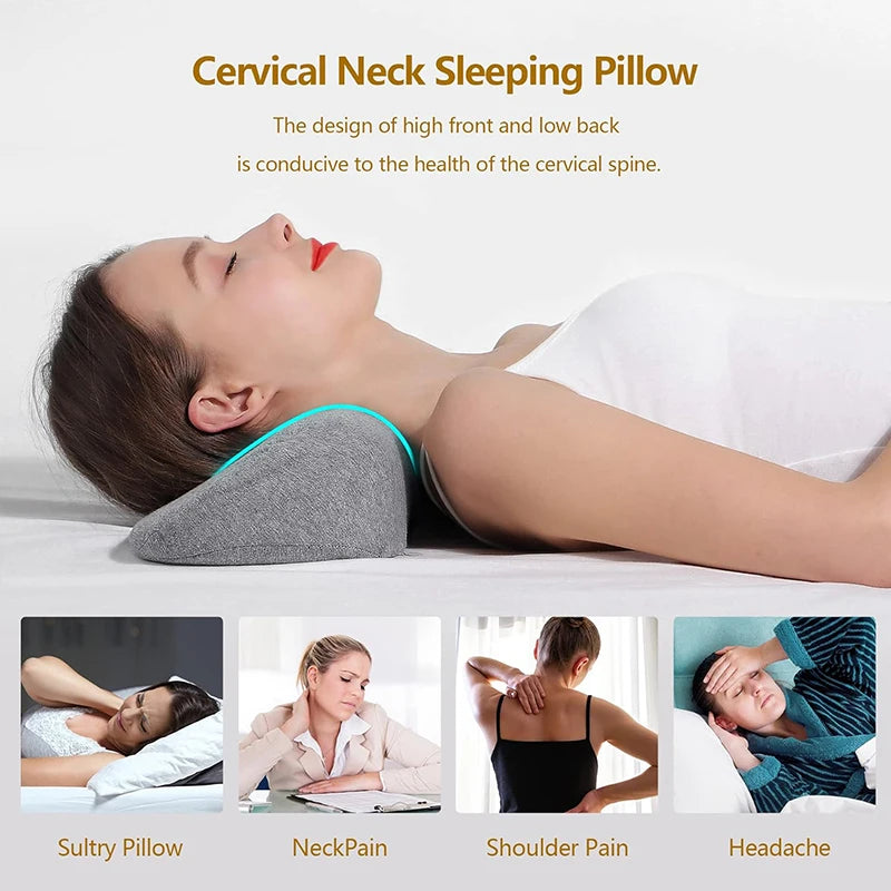 Oreiller Cervical Contour Mémoire de Forme – Sommeil Réparateur