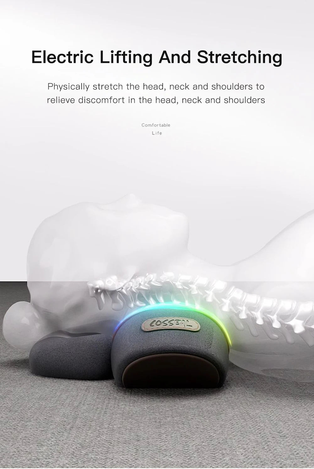 Oreiller de Cou Massant Électrique – In Fresh Plus | Soulagement Cervical & Détente