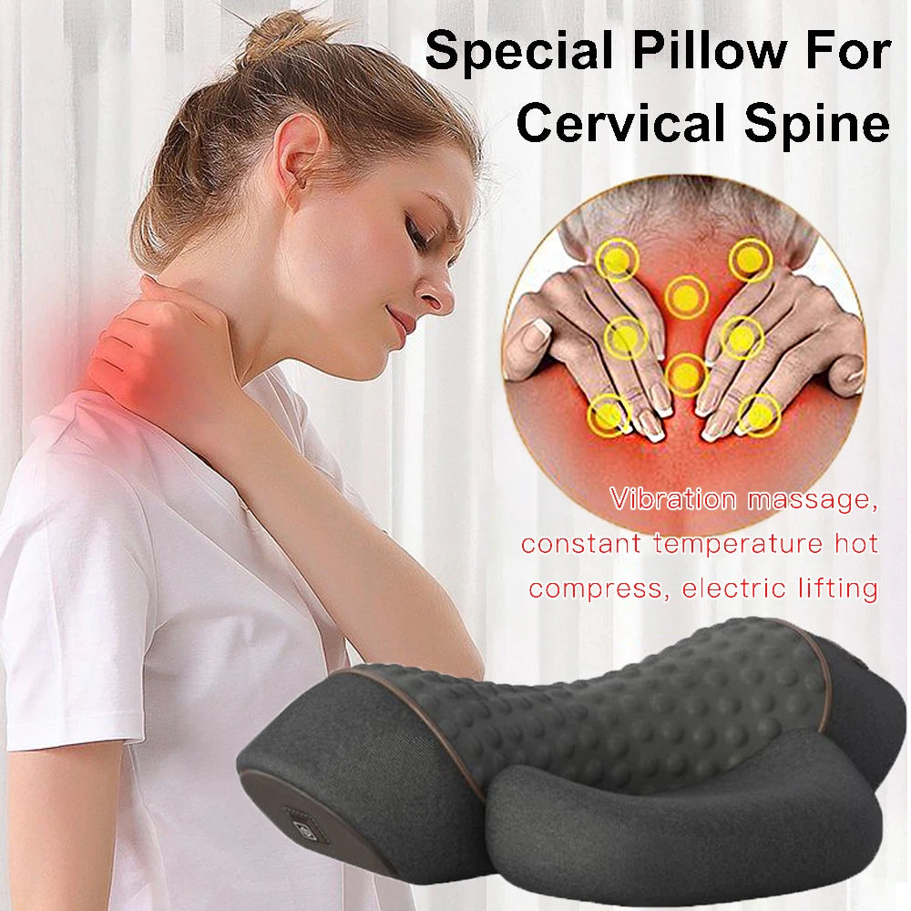 Oreiller de Cou Massant Électrique – In Fresh Plus | Soulagement Cervical & Détente