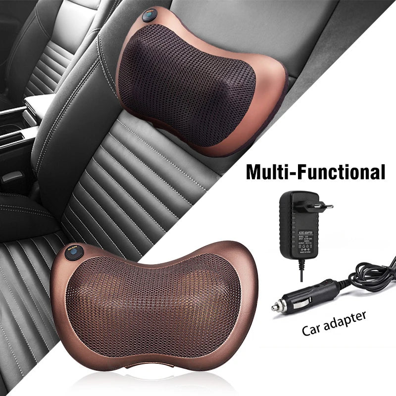 Châle de Massage Cervical Chauffant – Shiatsu 3D pour Cou, Épaules, Dos et Trapèzes