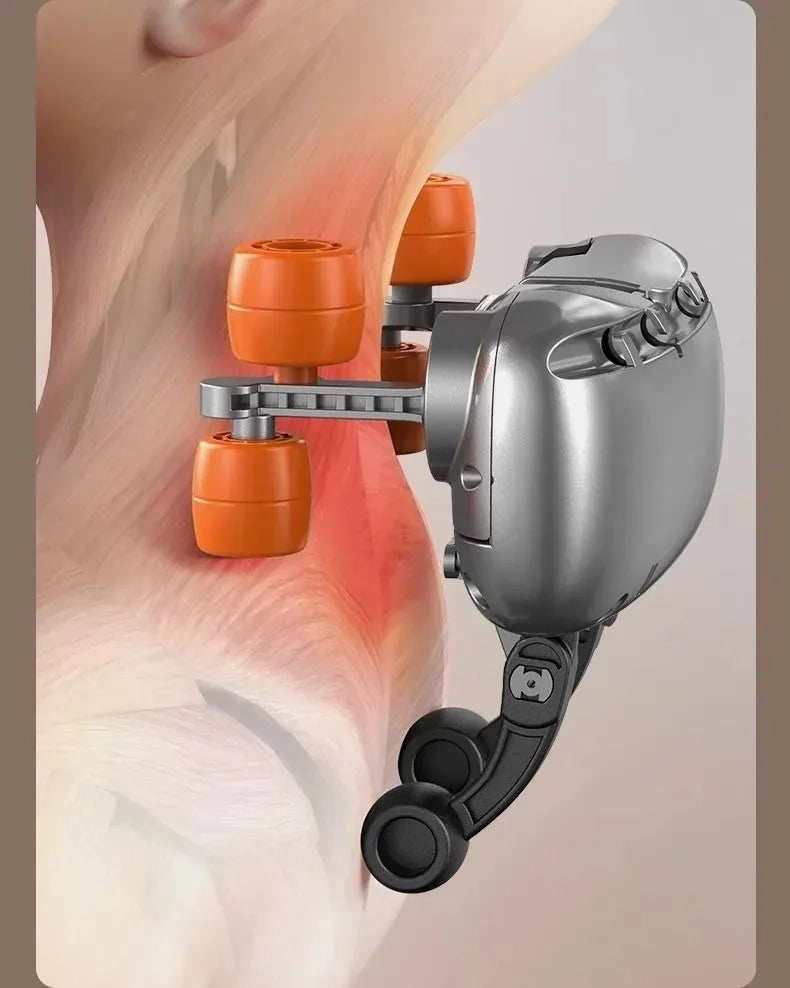 Oreiller de Massage Électrique Chauffant JAIYORL – Shiatsu Sans Fil pour Cou, Trapèzes, Dos, Taille et Jambes