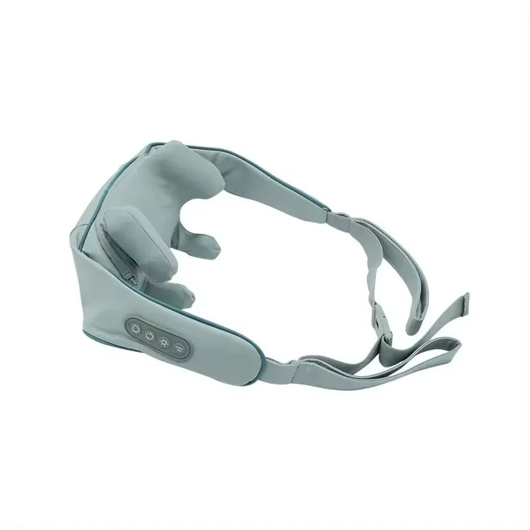 Écharpe de Massage Chauffante Électrique – Shiatsu Pétrissant pour Cou, Épaules, Dos et Trapèze