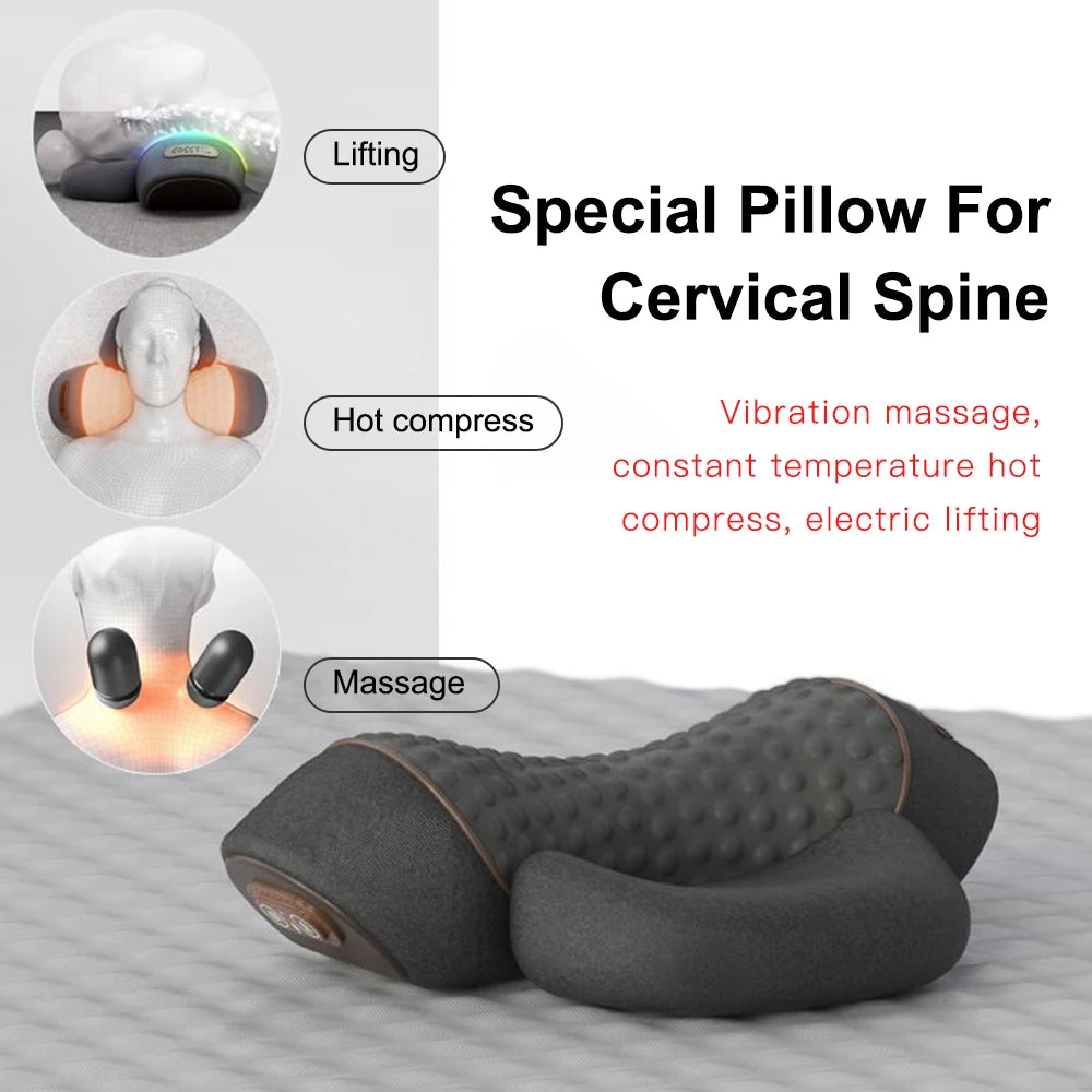 Oreiller de Cou Massant Électrique – In Fresh Plus | Soulagement Cervical & Détente