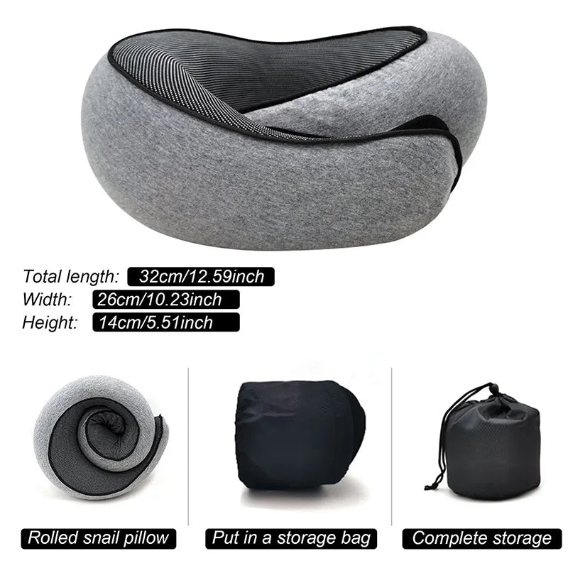 Oreiller de Cou Mémoire de Forme – Soutien Ergonomique & Anti-Douleur