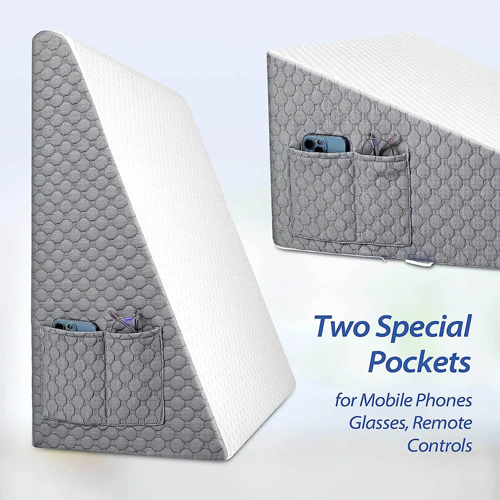 Oreiller Cale de Lit Mémoire de Forme – Anti Reflux & Sommeil Réparateur