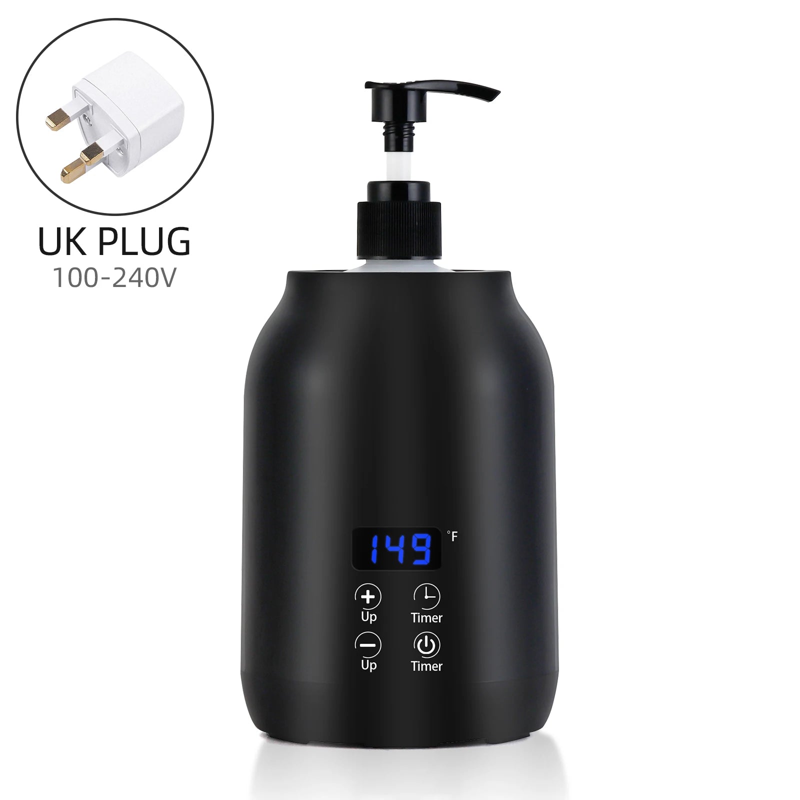 Chauffe-Huile de Massage Électrique – Chauffe-Bouteille LED avec Réglage de Température - BeRelaxFance