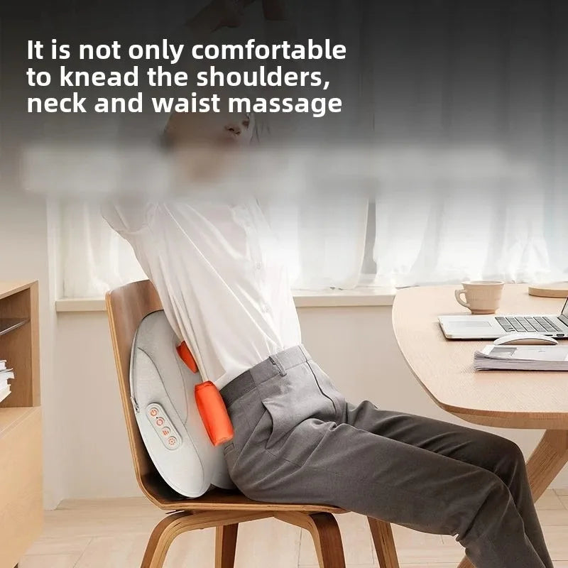 Oreiller de Massage Électrique Chauffant JAIYORL – Shiatsu Sans Fil pour Cou, Trapèzes, Dos, Taille et Jambes