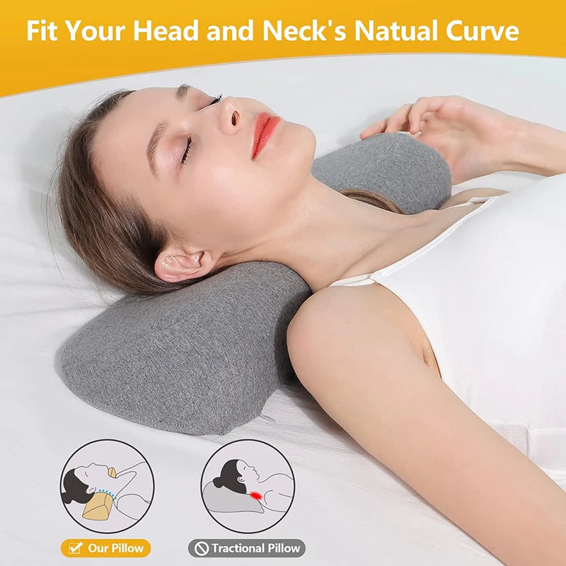 Oreiller Cervical Contour Mémoire de Forme – Sommeil Réparateur