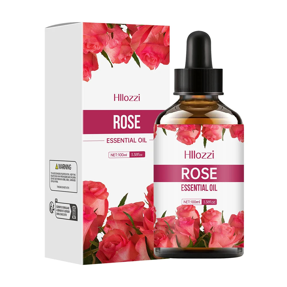 Huile Essentielle de Rose – Soin Visage & Corps, Hydratante, Massage Relaxant & Aromathérapie - BeRelaxFance