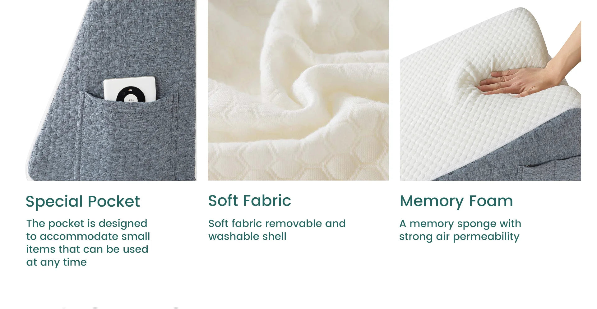 Oreiller Cale de Lit Mémoire de Forme – Anti Reflux & Sommeil Réparateur