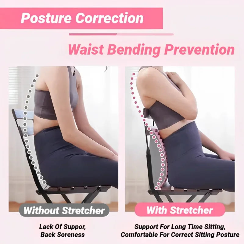 Oreiller d’Étirement Dorsal – Coussin de Soutien Cervical & Lombaire avec Massage pour Sciatique, Hernie Discale & Douleur du Dos