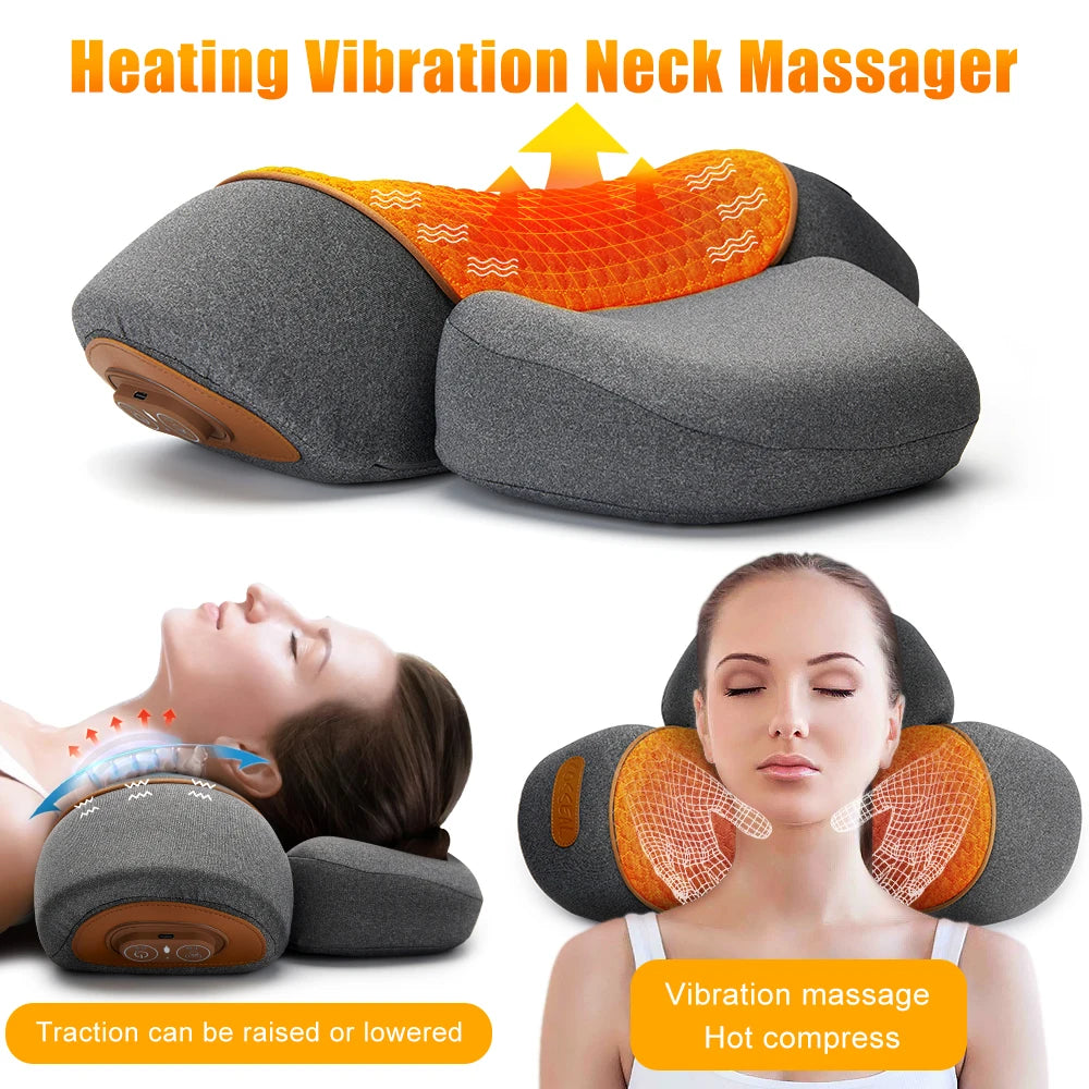 Oreiller de Cou Massant Électrique – In Fresh Plus | Soulagement Cervical & Détente
