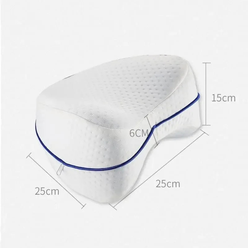 Oreiller de Jambe en Mousse à Mémoire – Coussin Orthopédique Anti-Sciatique pour Soulager le Dos, les Jambes et Améliorer la Circulation