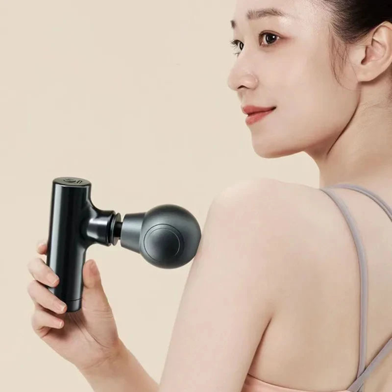 Mini Pistolet de Massage Électrique Portable LCD – 6 Têtes Interchangeables - BeRelaxFance