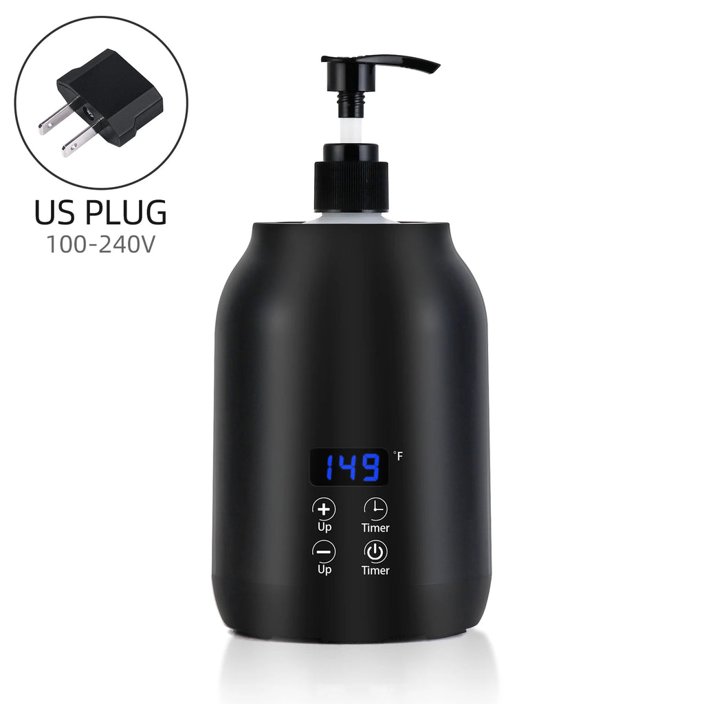 Chauffe-Huile de Massage Électrique – Chauffe-Bouteille LED avec Réglage de Température - BeRelaxFance