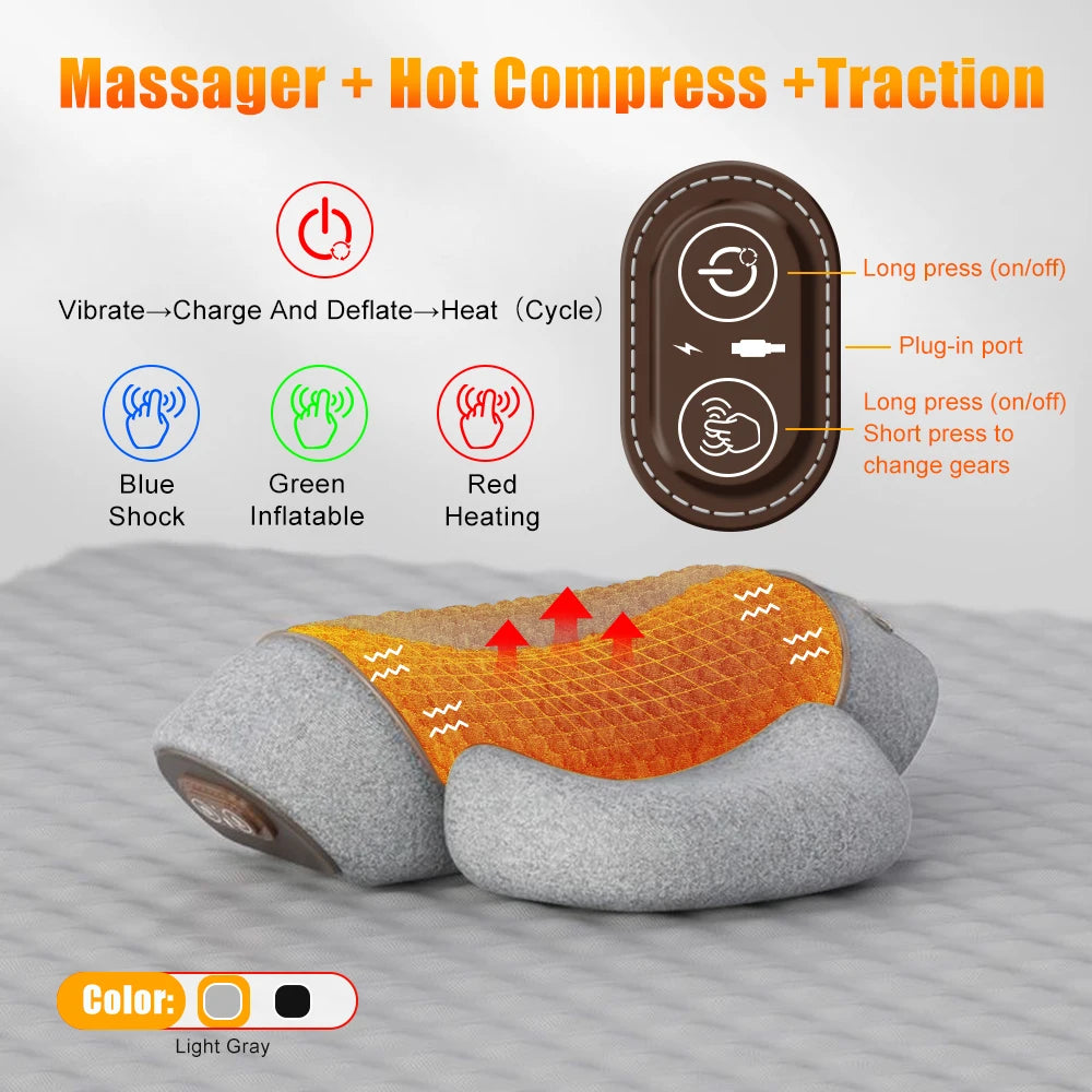 Oreiller de Cou Massant Électrique – In Fresh Plus | Soulagement Cervical & Détente