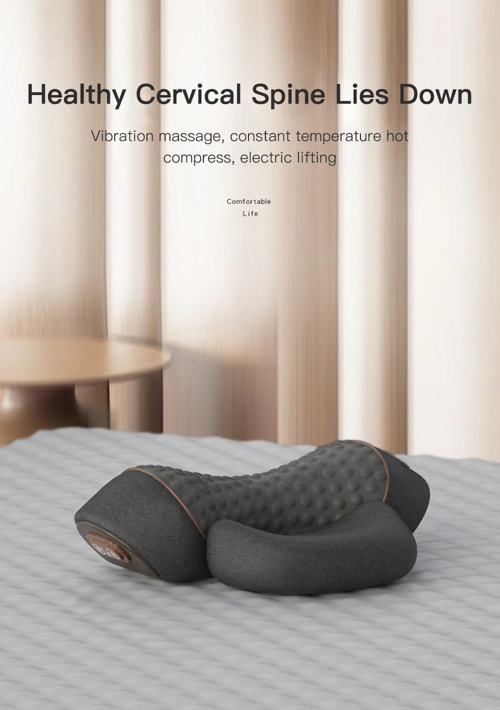 Oreiller de Cou Massant Électrique – In Fresh Plus | Soulagement Cervical & Détente