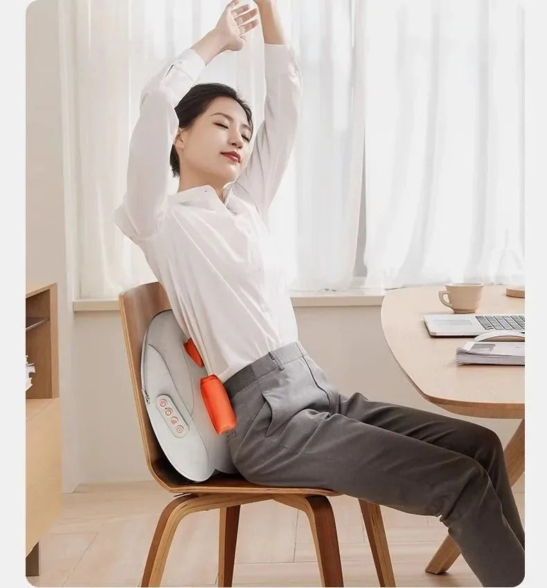 Oreiller de Massage Électrique Chauffant JAIYORL – Shiatsu Sans Fil pour Cou, Trapèzes, Dos, Taille et Jambes