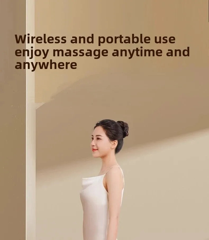Oreiller de Massage Électrique Chauffant JAIYORL – Shiatsu Sans Fil pour Cou, Trapèzes, Dos, Taille et Jambes