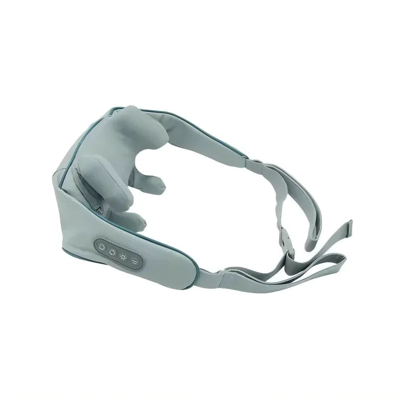 Écharpe de Massage Chauffante Électrique – Shiatsu Pétrissant pour Cou, Épaules, Dos et Trapèze
